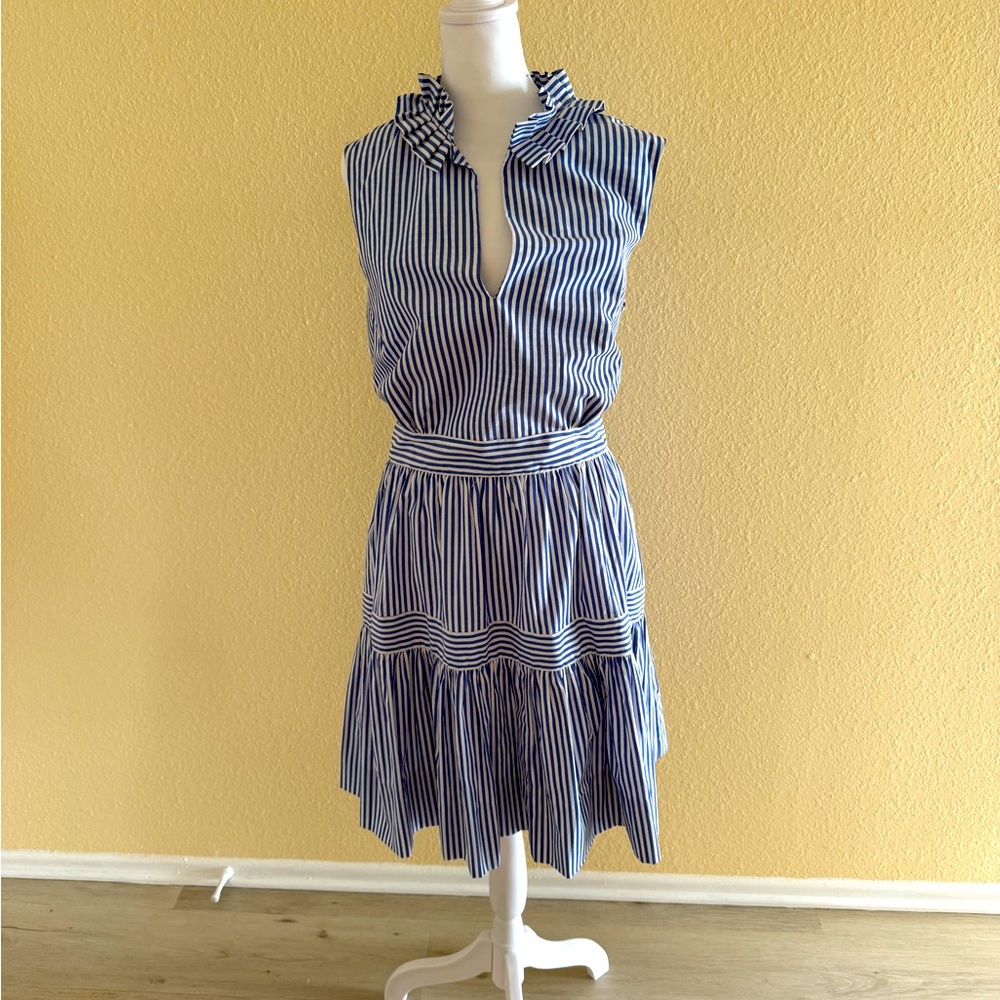 Gretchen Scott Blue and white dress